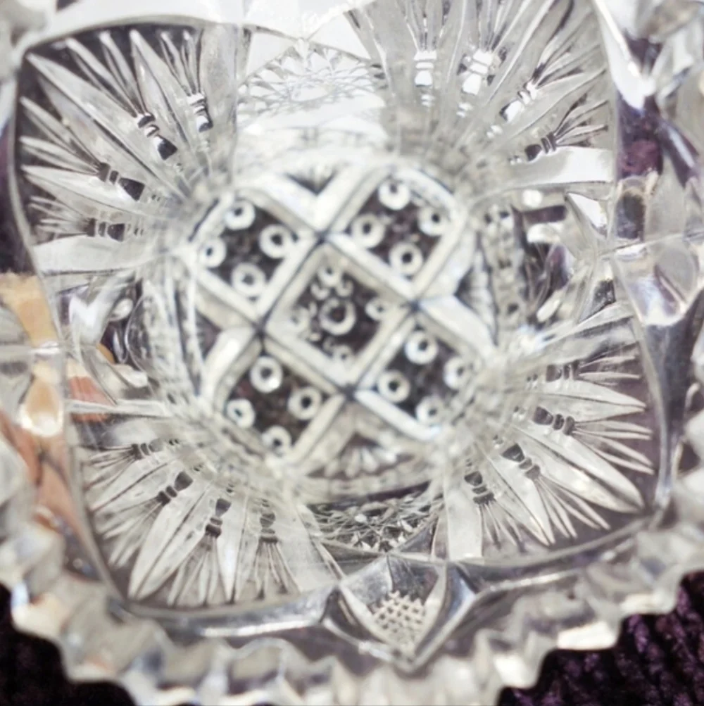 (ANTIQUE) Imperial Pressed Glass OPEN SUGAR BOWL